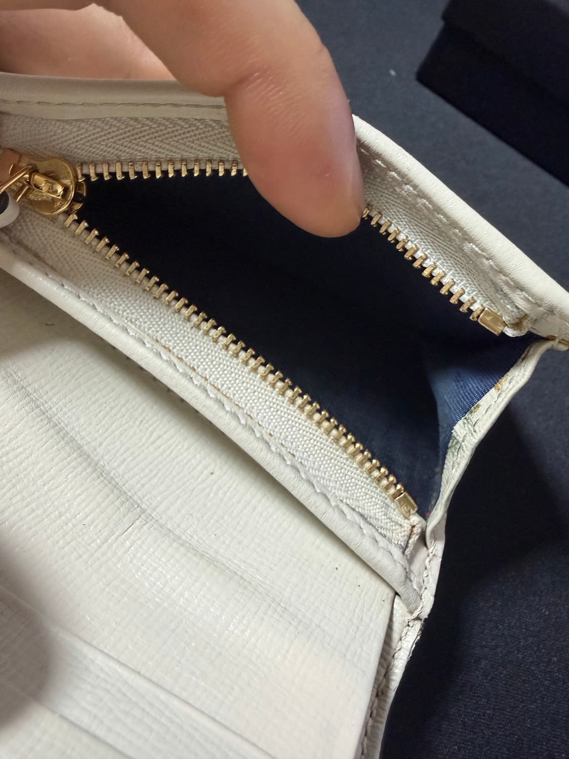 구찌 재키 1961 카드 케이스 지갑 화이트 베이지 에보니  상품이미지4