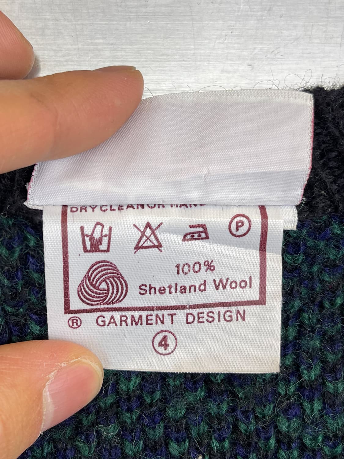 마이클로스 잉글랜드 블랙와치 울 니트 상품이미지6