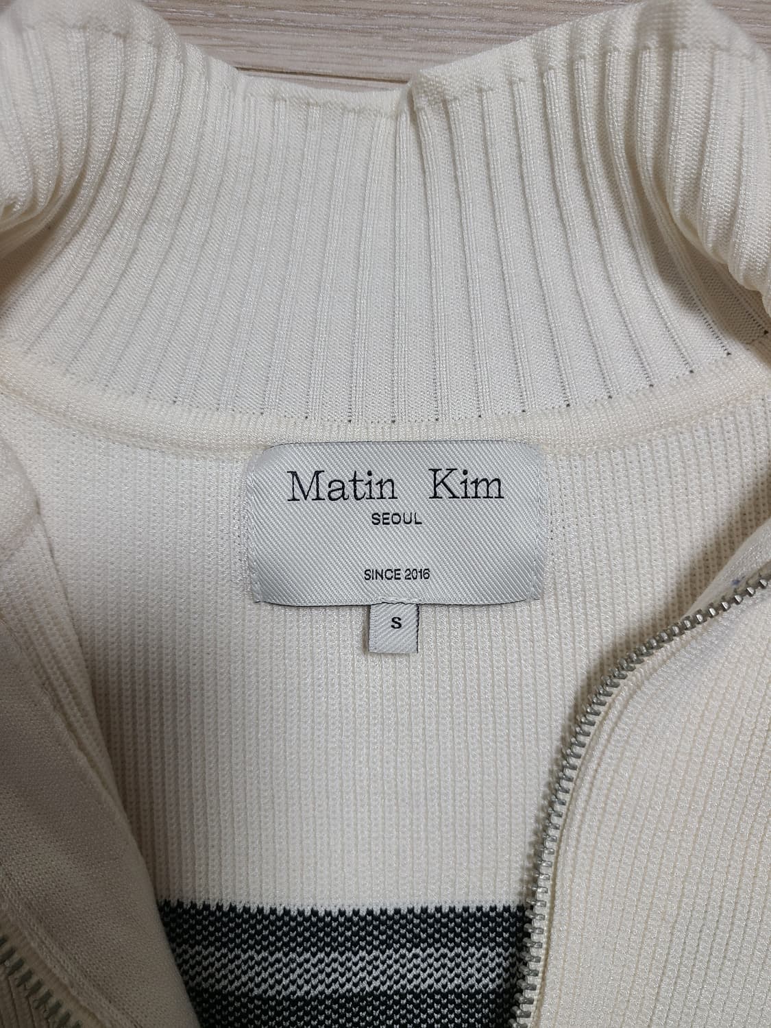 마뗑킴 니트베스트 아이보리 s 상품이미지3