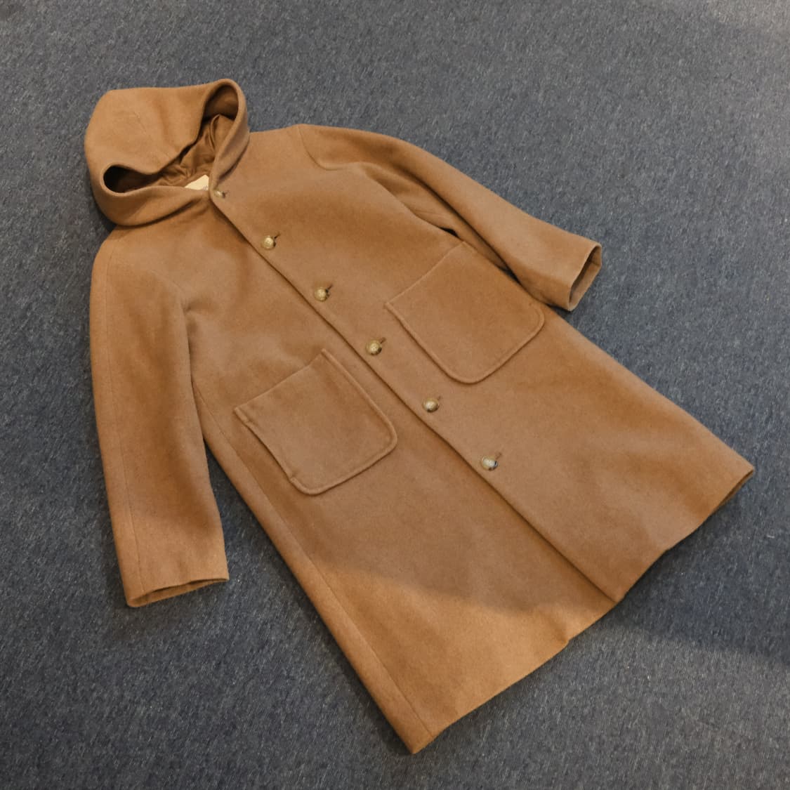 빔즈보이 베이지 울 코트 상품이미지1