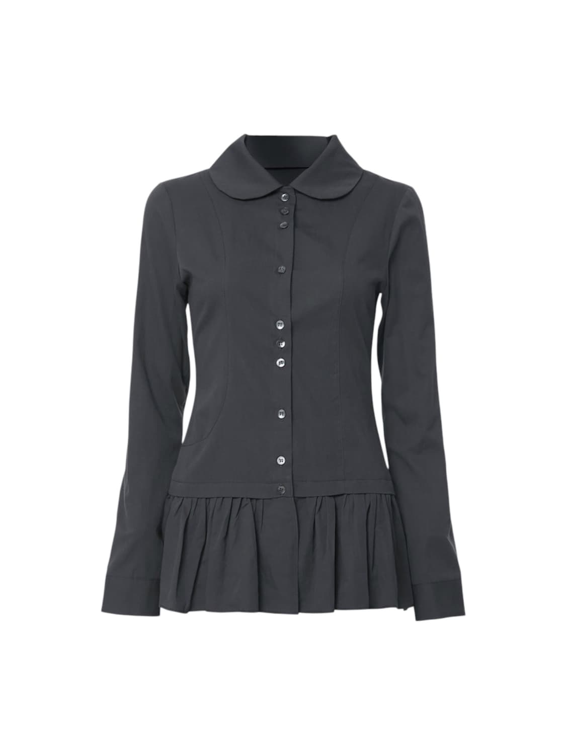 flareup dani frill shirts (charcoal) 상품이미지1