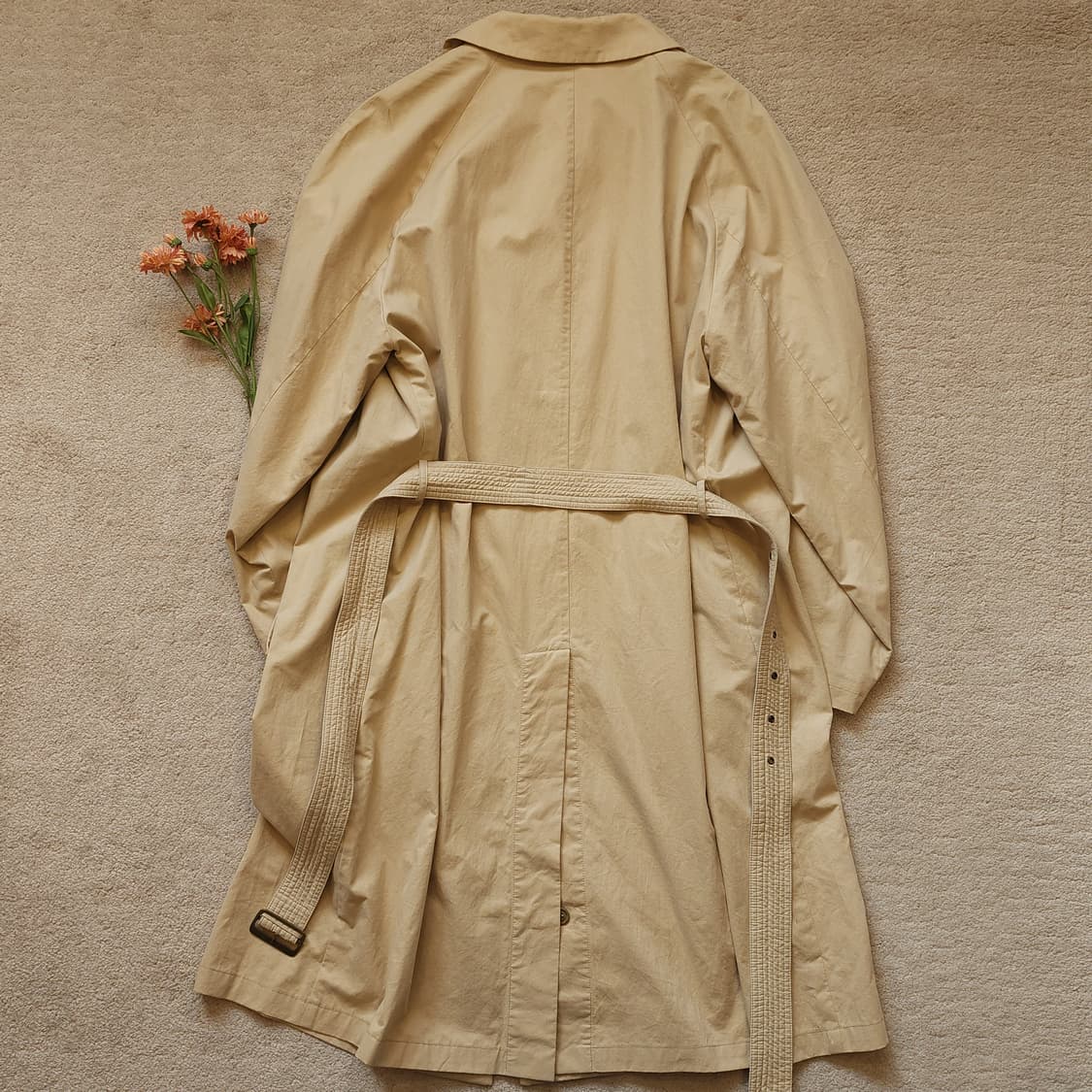 90s 엠포리오 아르마니 벨티드 싱글 트렌치 코트 L 상품이미지2