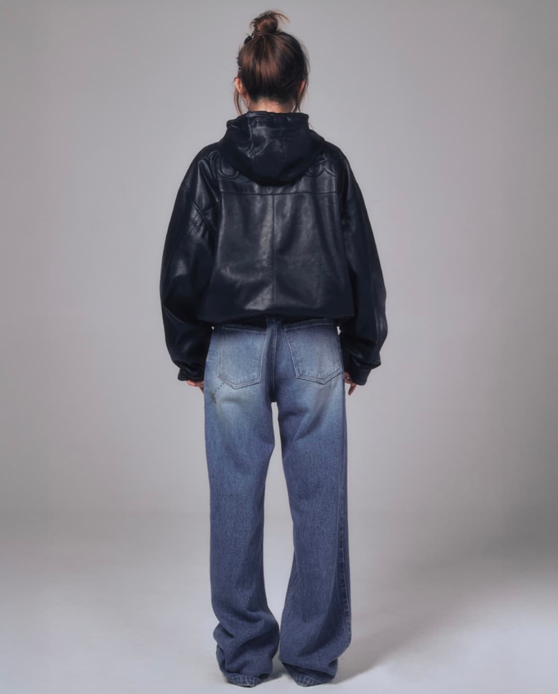 유희 레더 점퍼 가죽 자켓 상품이미지3