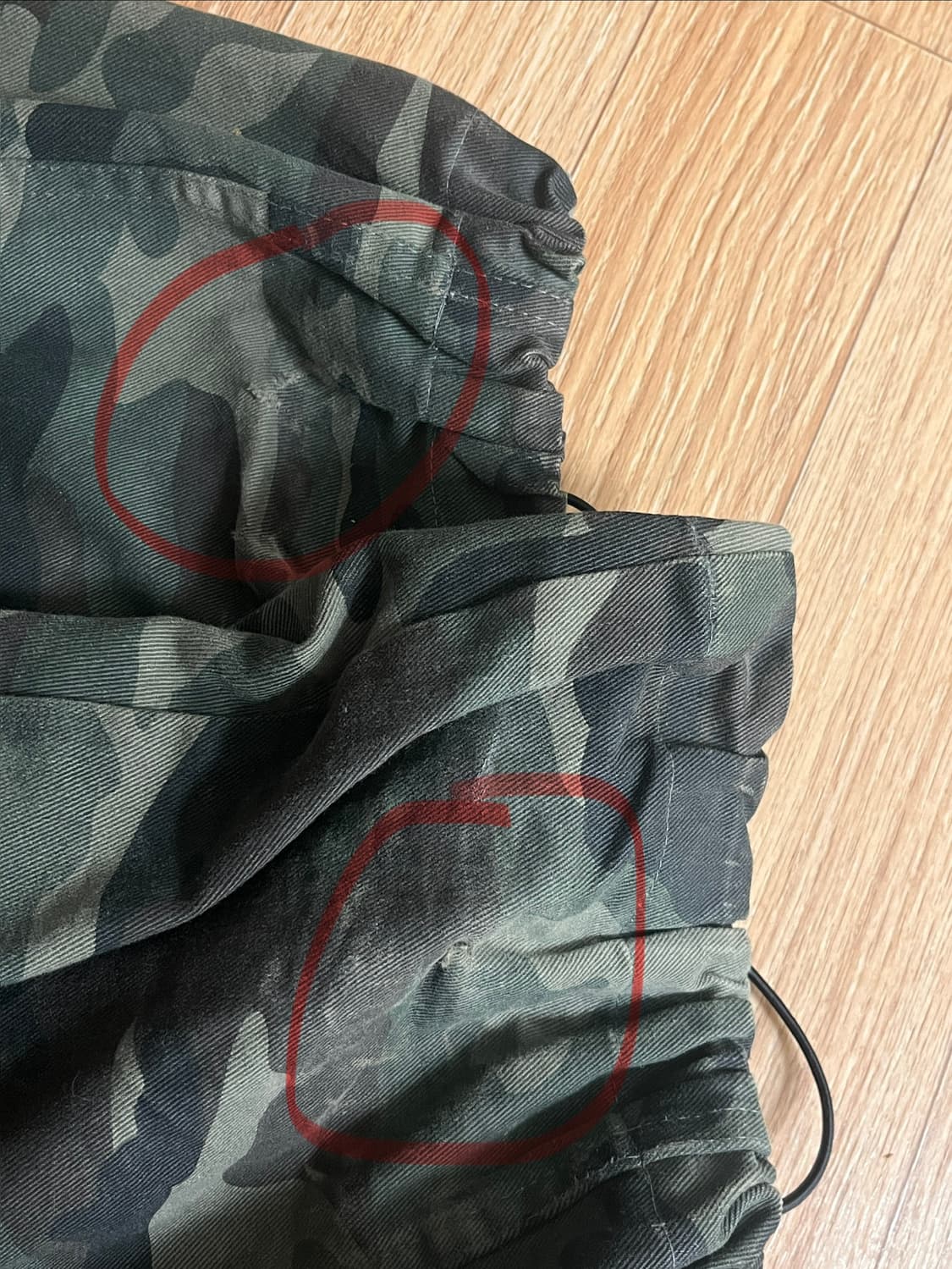 aakam camouflage Twill Cargo Pants olive 상품이미지4