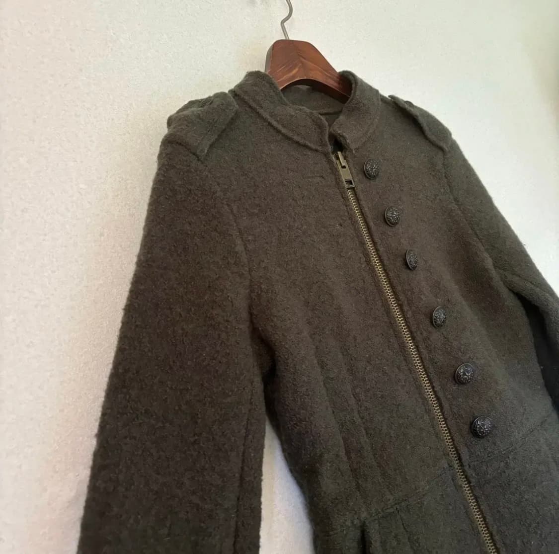 디젤 울코트 XS 슬림핏 수입 정품 밀리터리 집업 상품이미지9