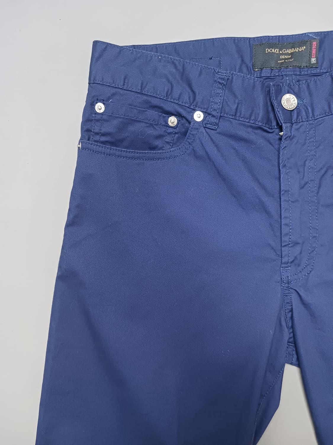 새상품 [32] 돌체앤가바나 스트레치 테이퍼드 팬츠 슬랙스 네이비 상품이미지2