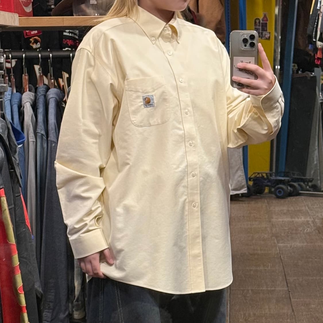 [HI] 칼하트 긴팔셔츠 라이트 옐로우  상품이미지3