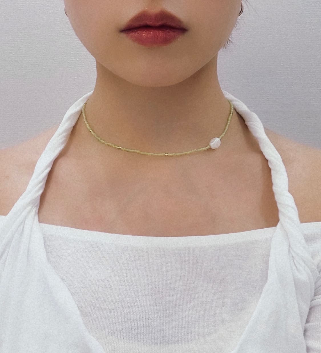Lime pearl necklace 상품이미지4