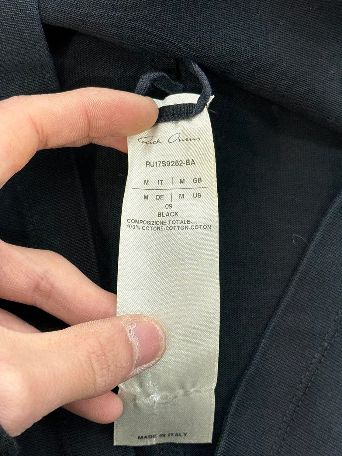 릭 오웬스 17ss 레벨 오버 점보 티셔츠 상품이미지8