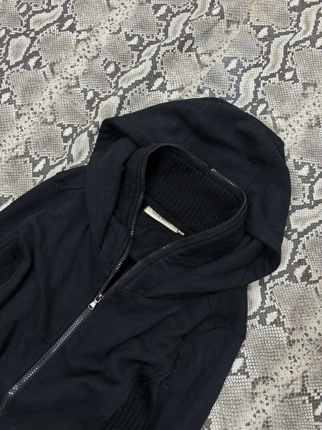 “Vintage” 00’s Y2K Design Black Hooded 2 상품이미지4