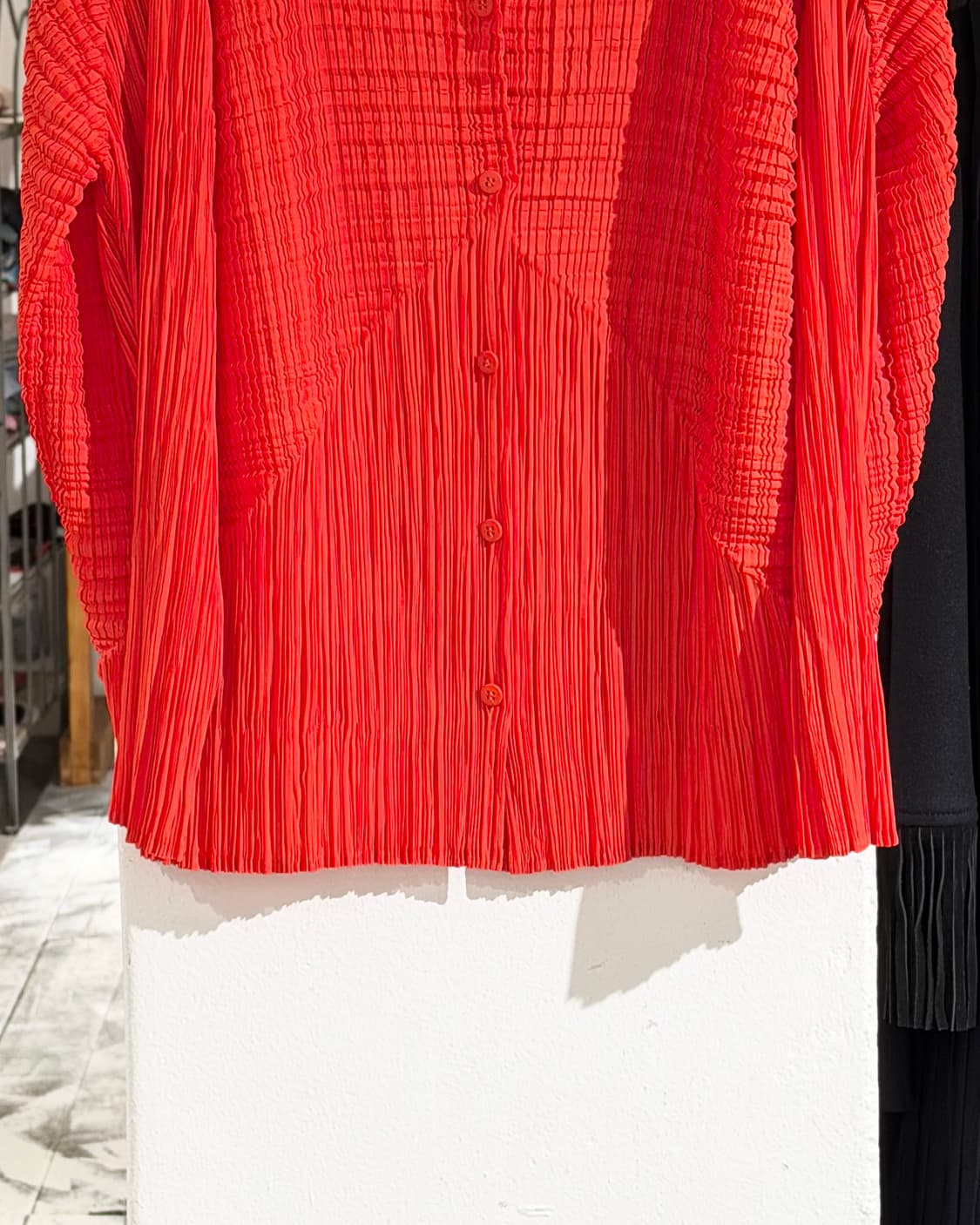 이세이 미야케 레드오렌지 롱 슬리브 셔츠 상품이미지5