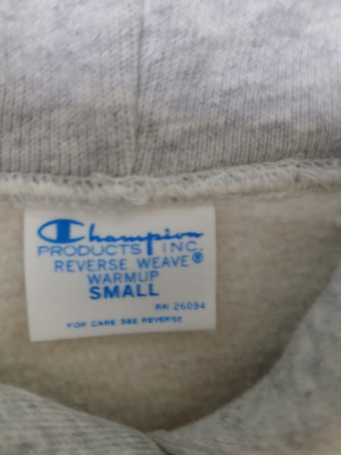 챔피온 리버스위브 그레이 후드 상품이미지2