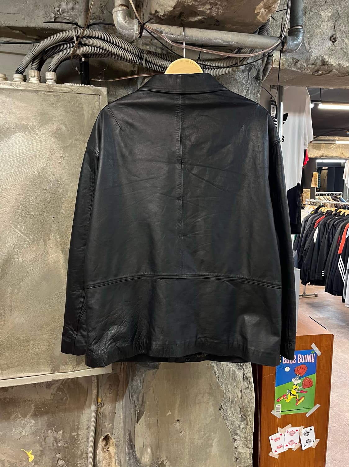 빈티지 레더 자켓 블랙 L #csz1978 상품이미지2