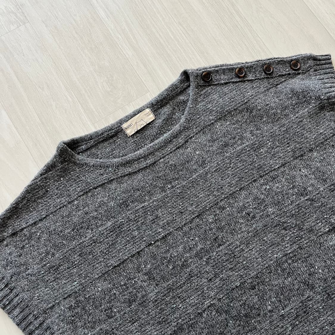 JPN . 숄더버튼 모리걸 니트 상품이미지5