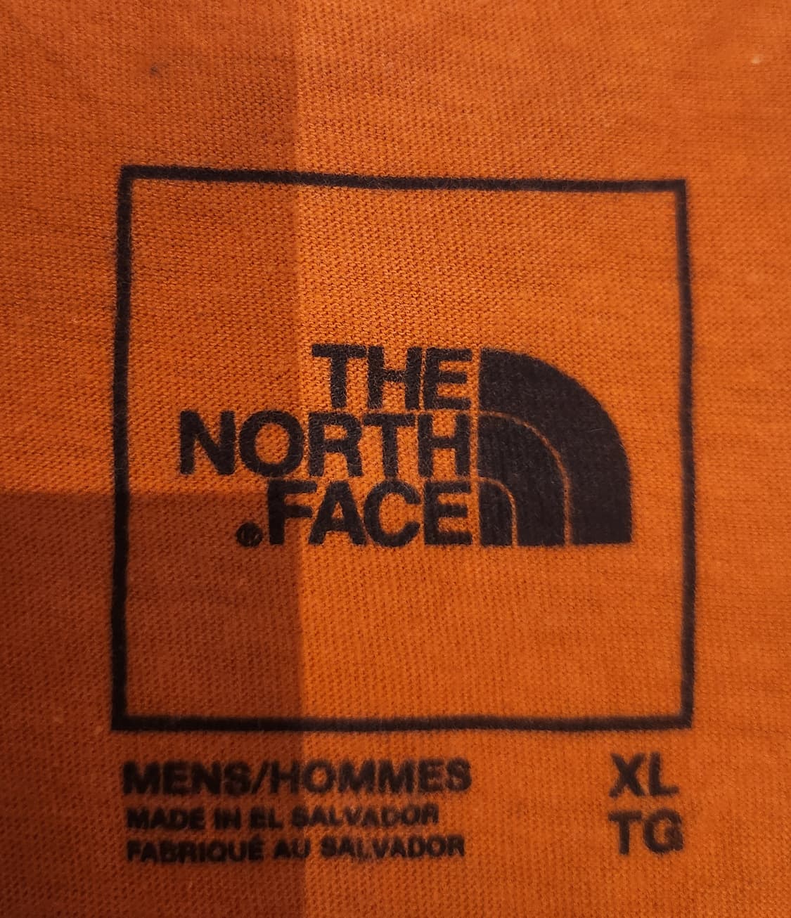 노스페이스 오렌지 반팔 티셔츠 XL 상품이미지3