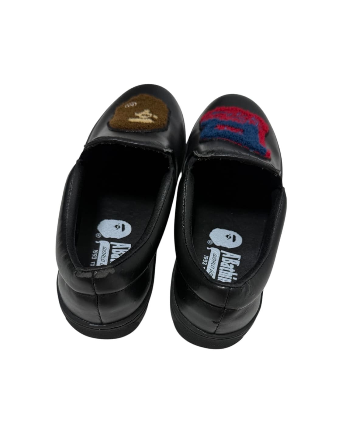 베이프 bape 로고 자수 블랙 슬립온 상품이미지3