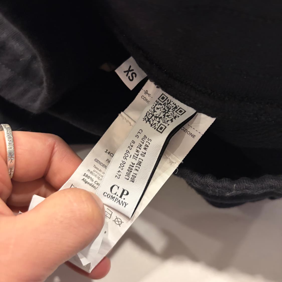 [XS] CP컴퍼니 디아고날 스웻 블랙 트레이닝 바지 팬츠 D144 상품이미지7