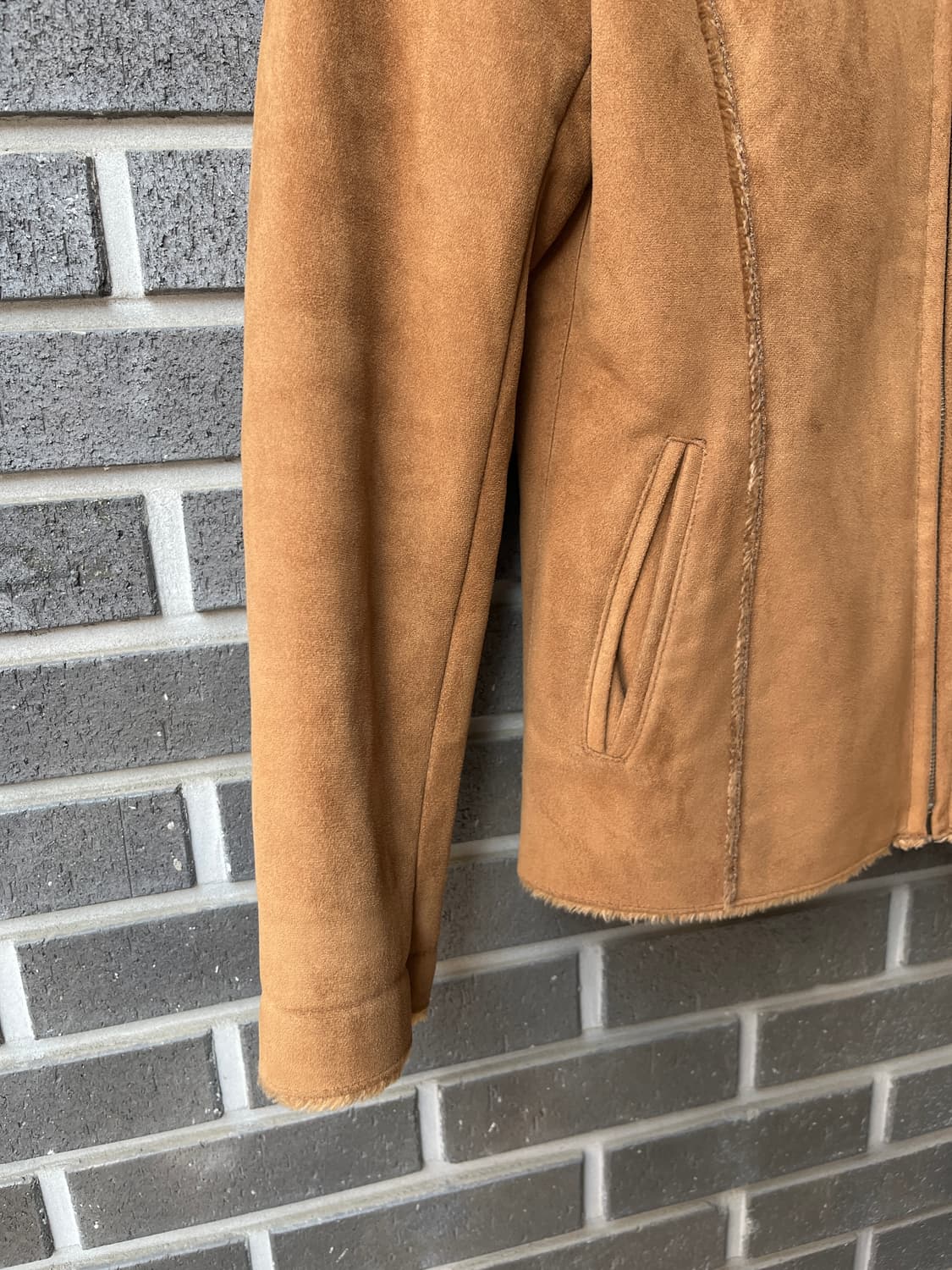 90s Gladness 시어링자켓 카멜 상품이미지5
