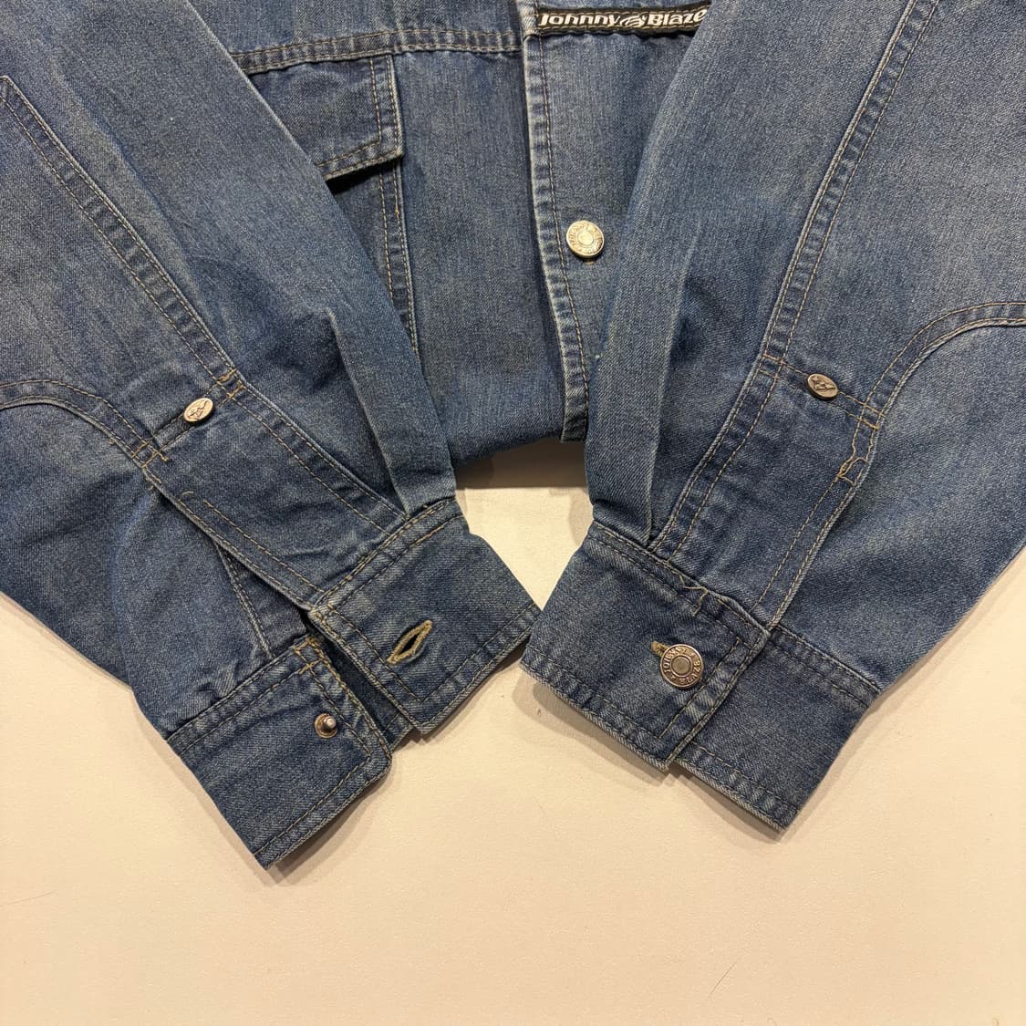 [XL] Johnny Blaze 빈티지 데님 셔츠 남방 B299 상품이미지8