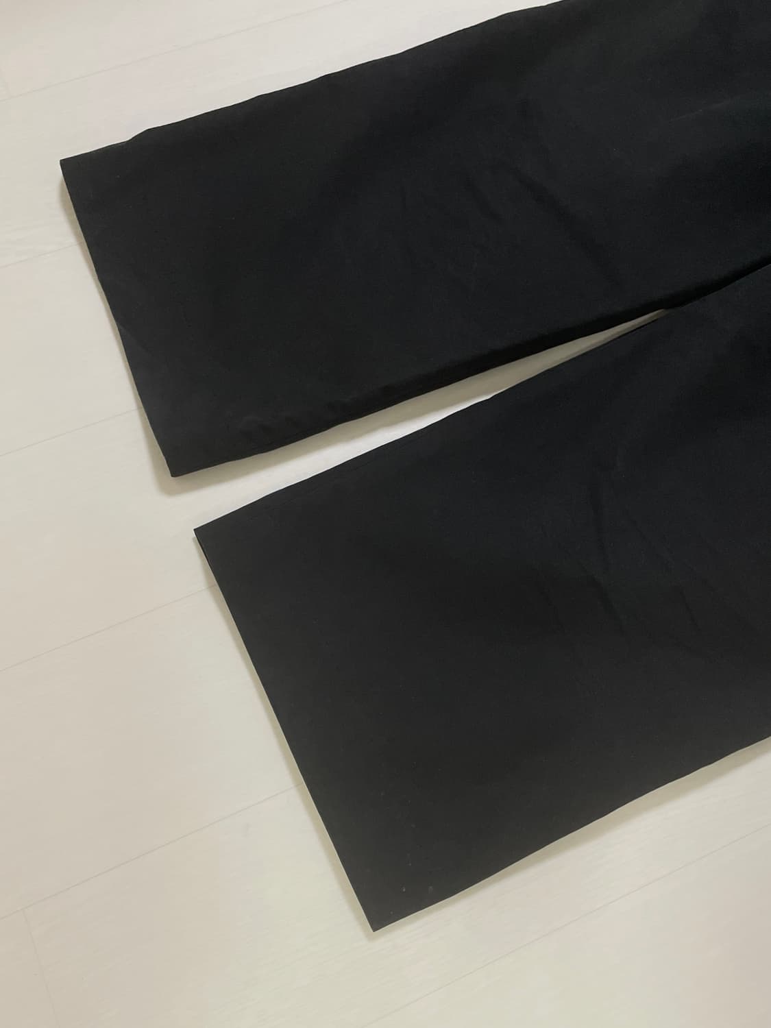 누마레ee 더블 웨이스트 팬츠 블랙 상품이미지5