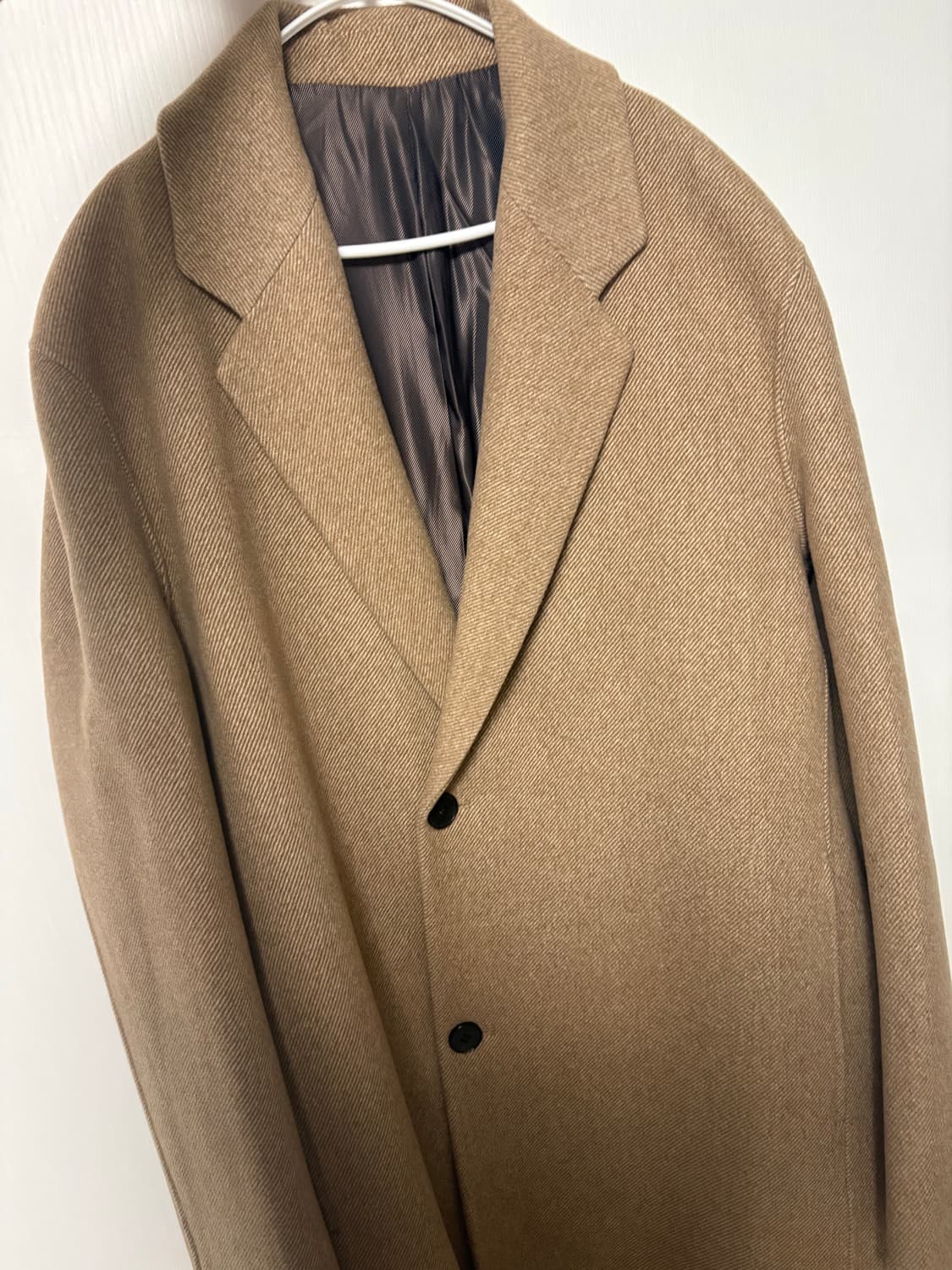 마마가리 트윌베이지 로브 코트 L 상품이미지2