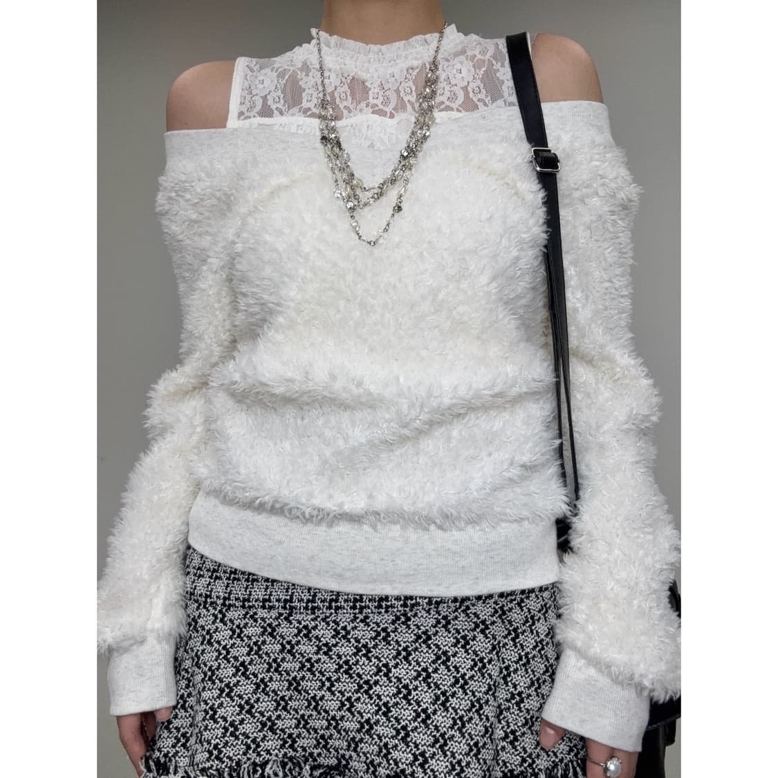 빈티지 실버 레이어드 목걸이 상품이미지3