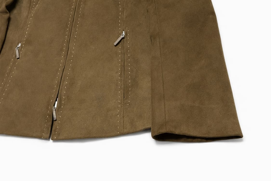 JPN 일본 빈티지 J.PRESS 웨스턴 브라운 스웨이드 인조가죽 자켓 상품이미지5
