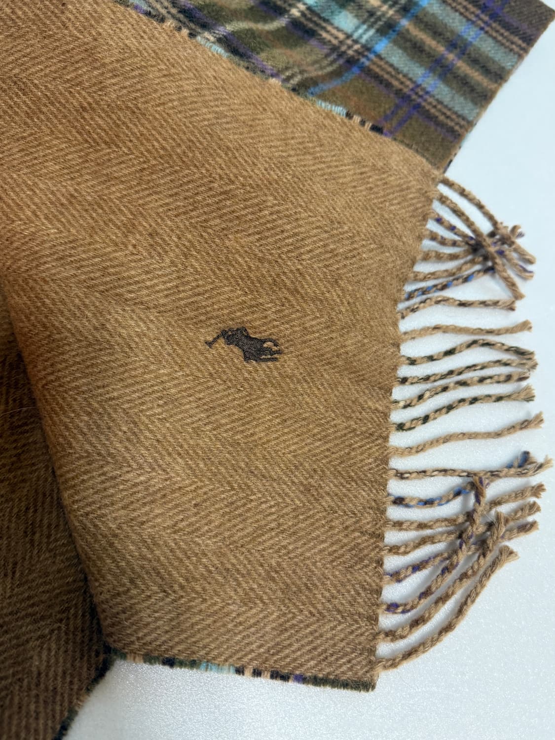 정품)폴로 양면 머플러 상품이미지4