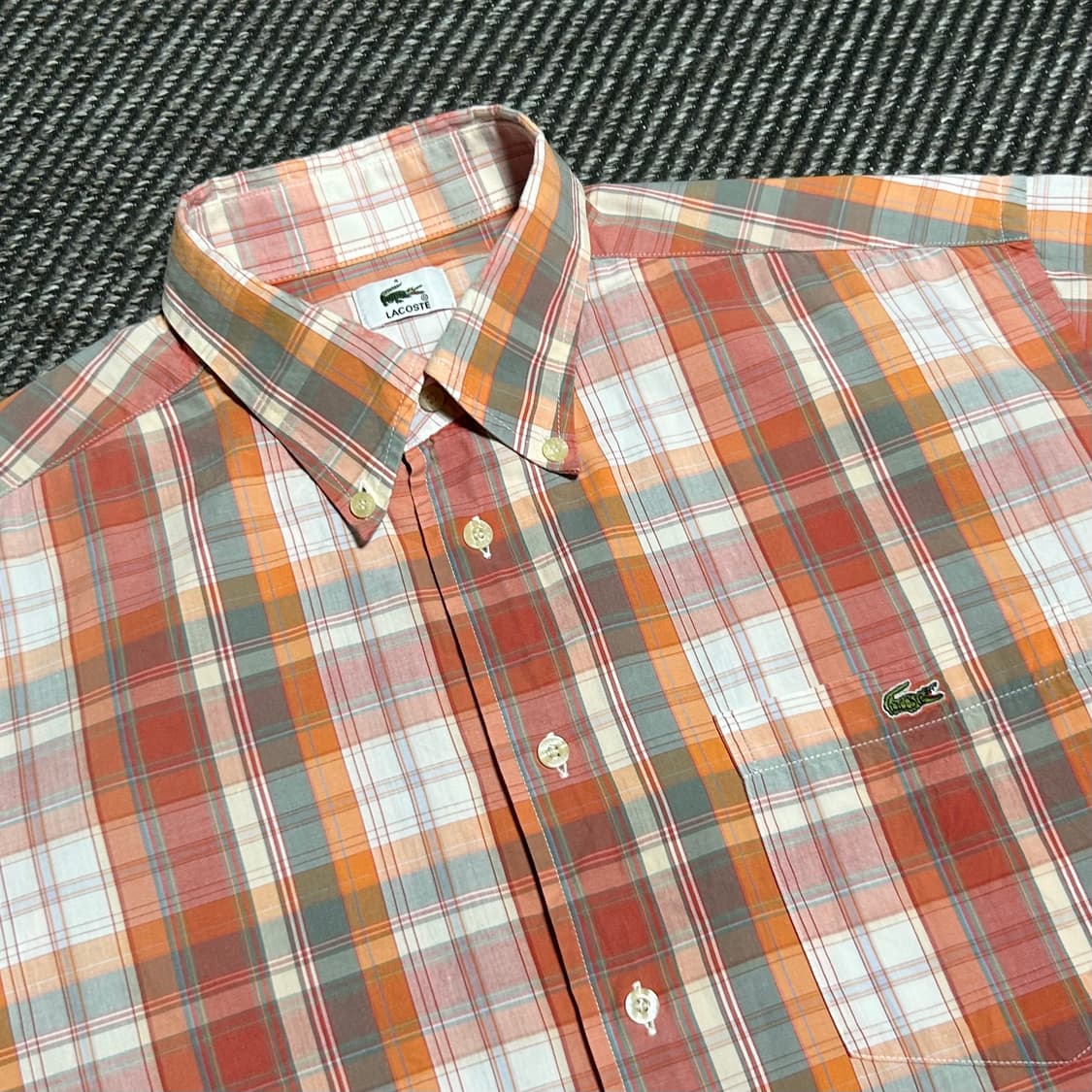 [L] Lacoste 라코스테 빈티지 코튼 체크셔츠 상품이미지4