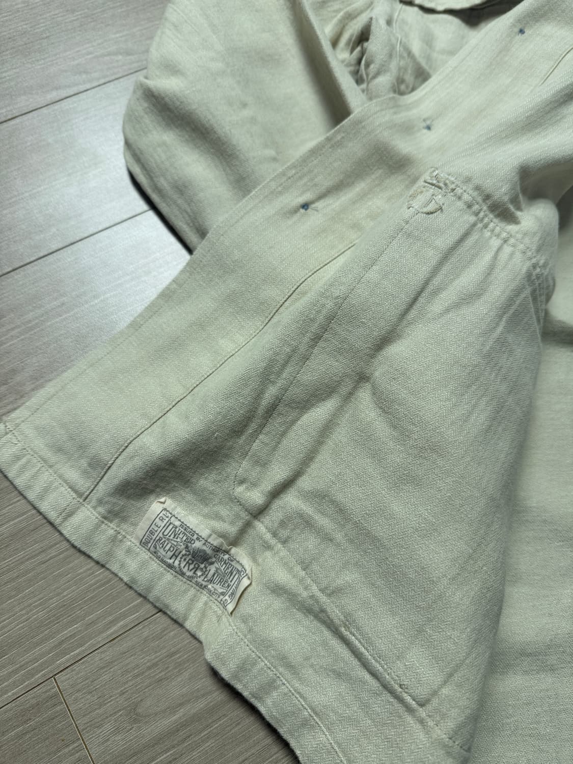 rrl 더블알엘 리미티드 에디션 면 린넨 혼방 퍼티그 자켓 M 상품이미지10