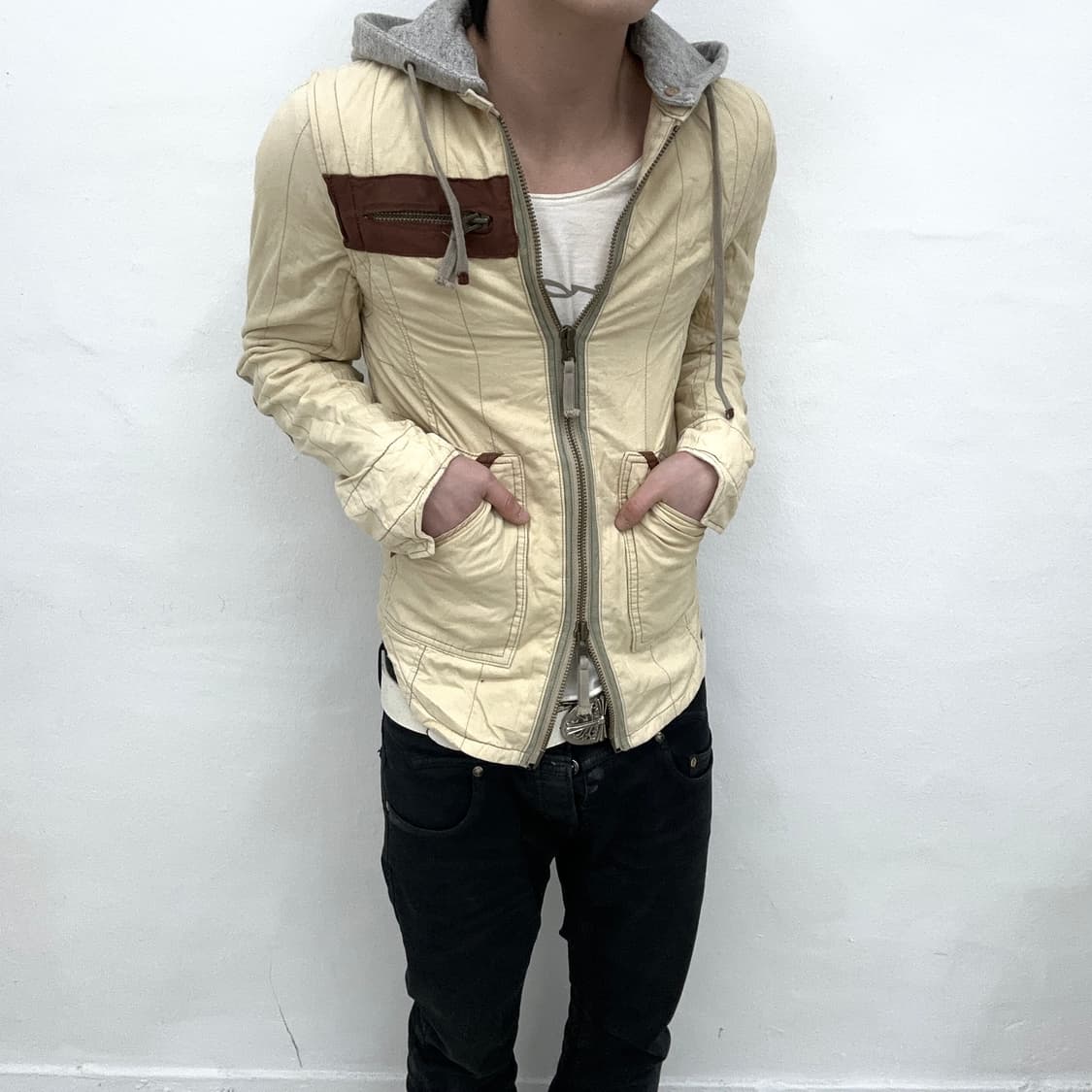 ivory separate hood jacket 상품이미지2