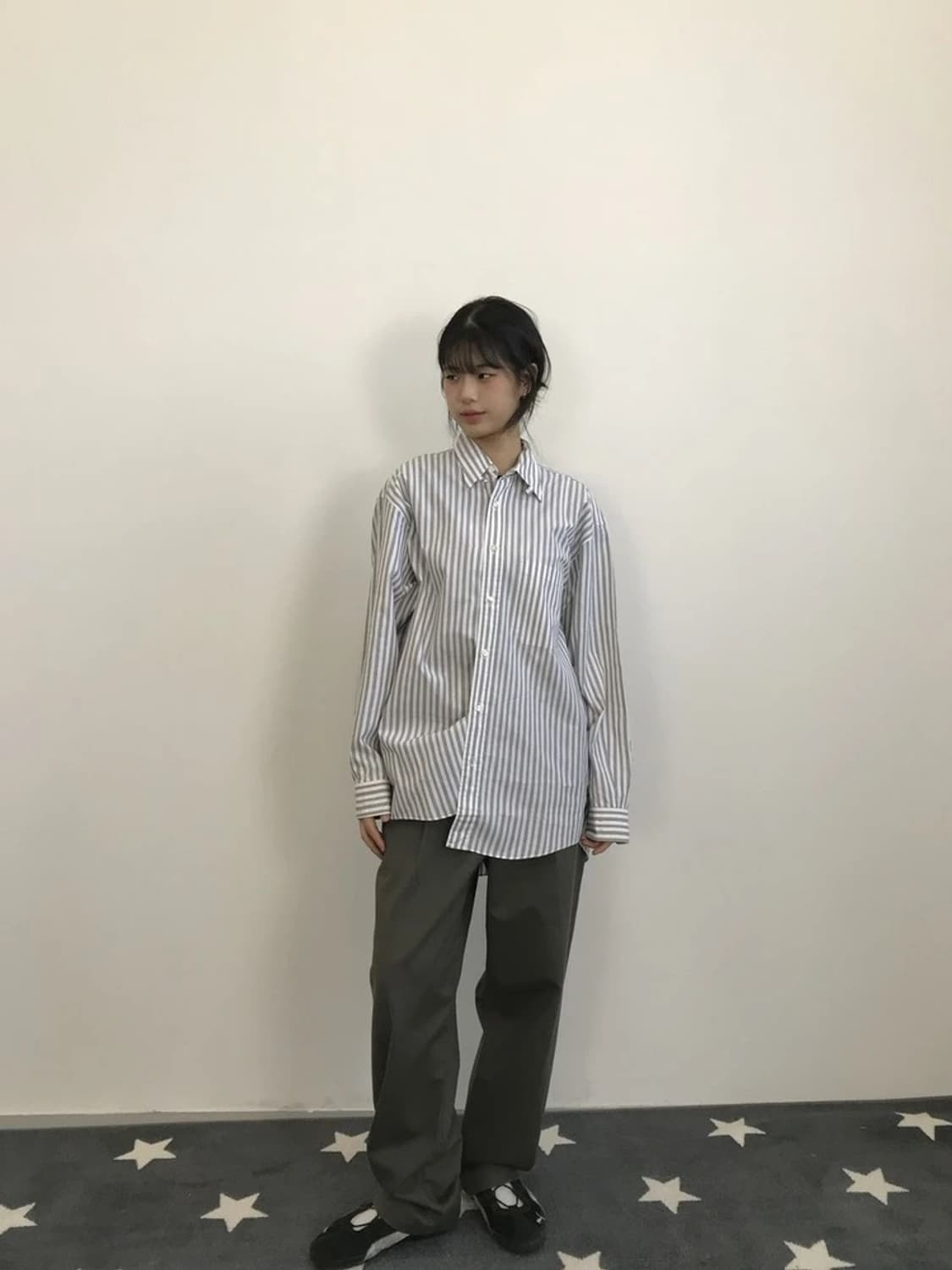 Calvin Klein Stripe Button Down Shirt 상품이미지1