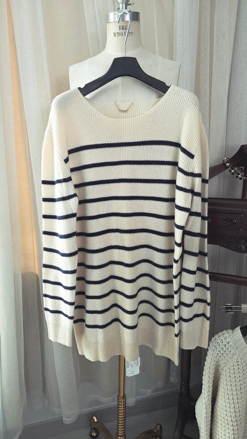 THE ROW 스트라이프 캐시미어 니트 M 더로우 상품이미지1