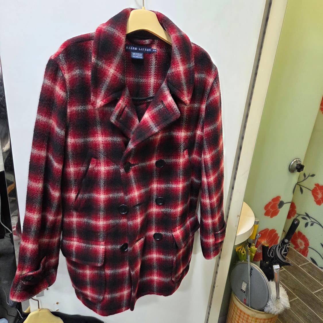 랄프로렌 타탄체크 코트 상품이미지1