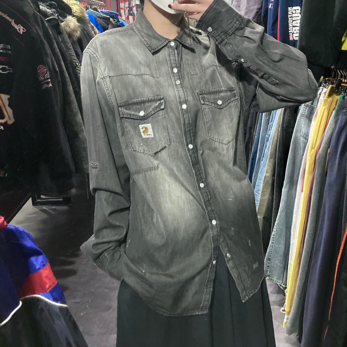 [IM]칼하트 긴팔셔츠 그레이 상품이미지4