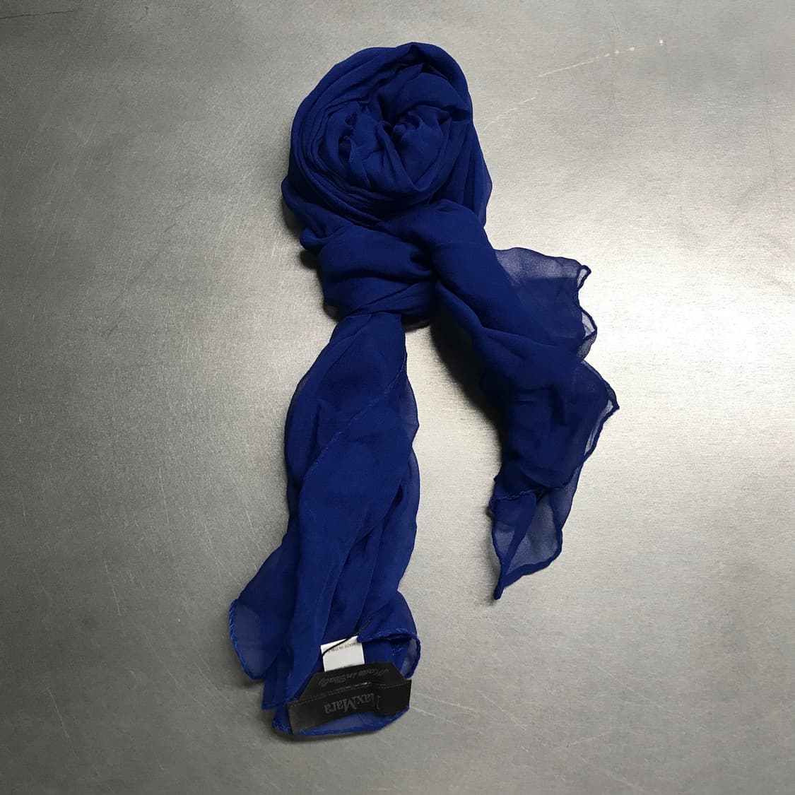 막스마라 실크 스카프 블루 상품이미지1