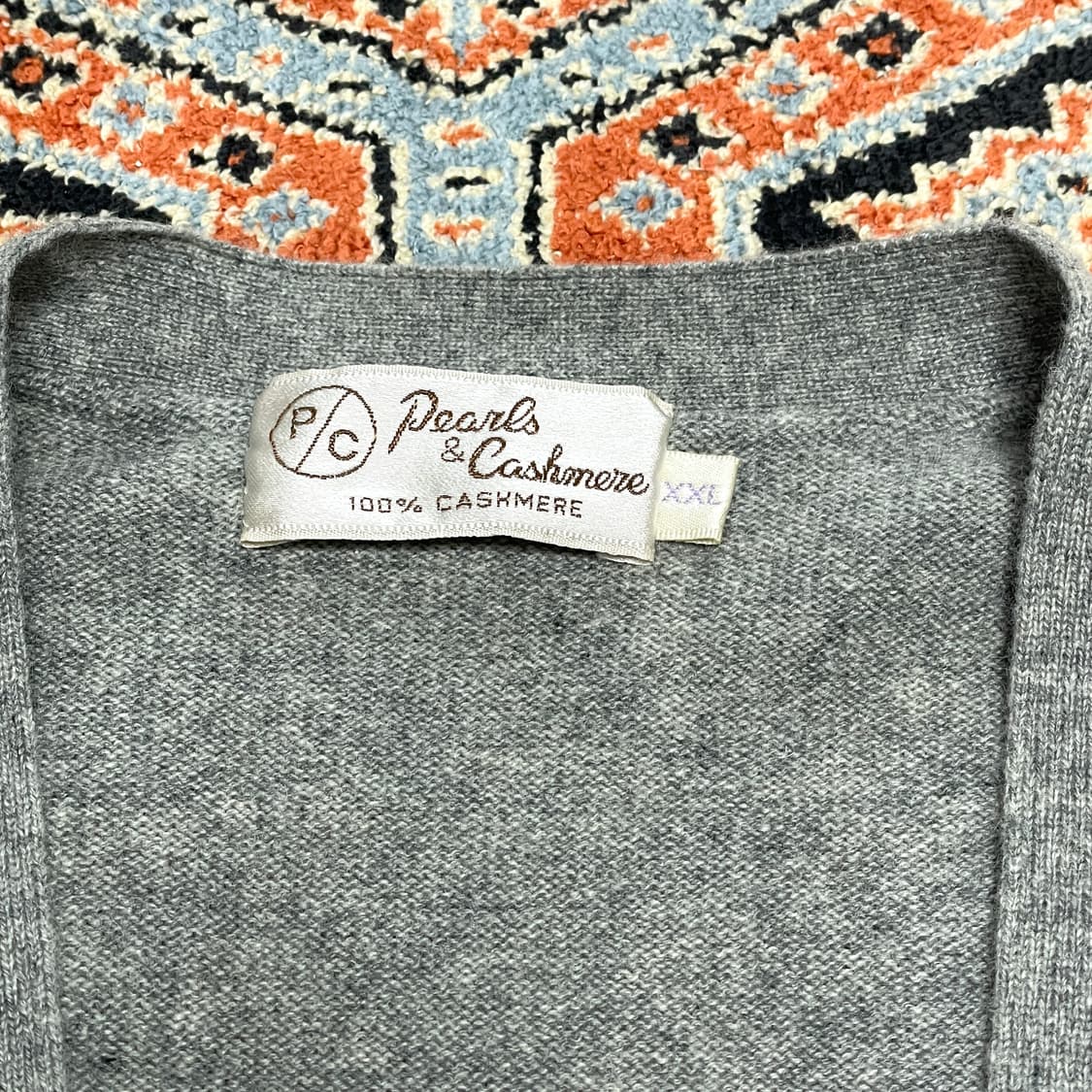 펄스앤캐시미어 그레이 니트조끼 남성XXL 상품이미지3