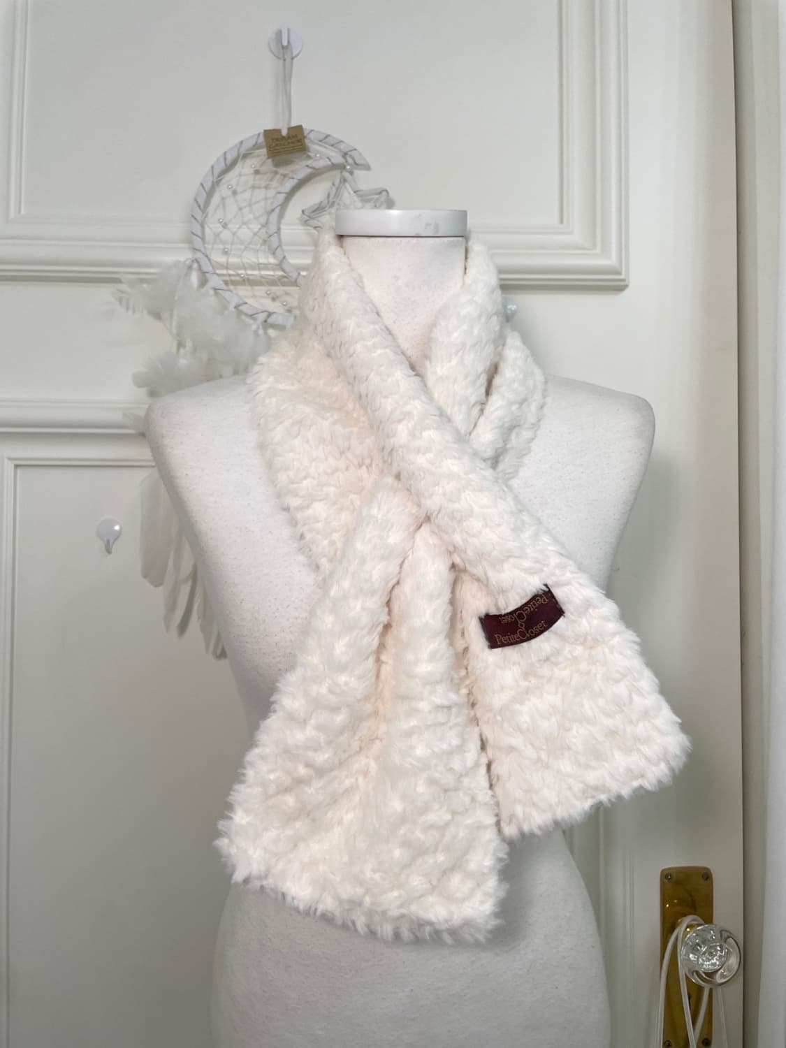 cream fur cute muffler 상품이미지2