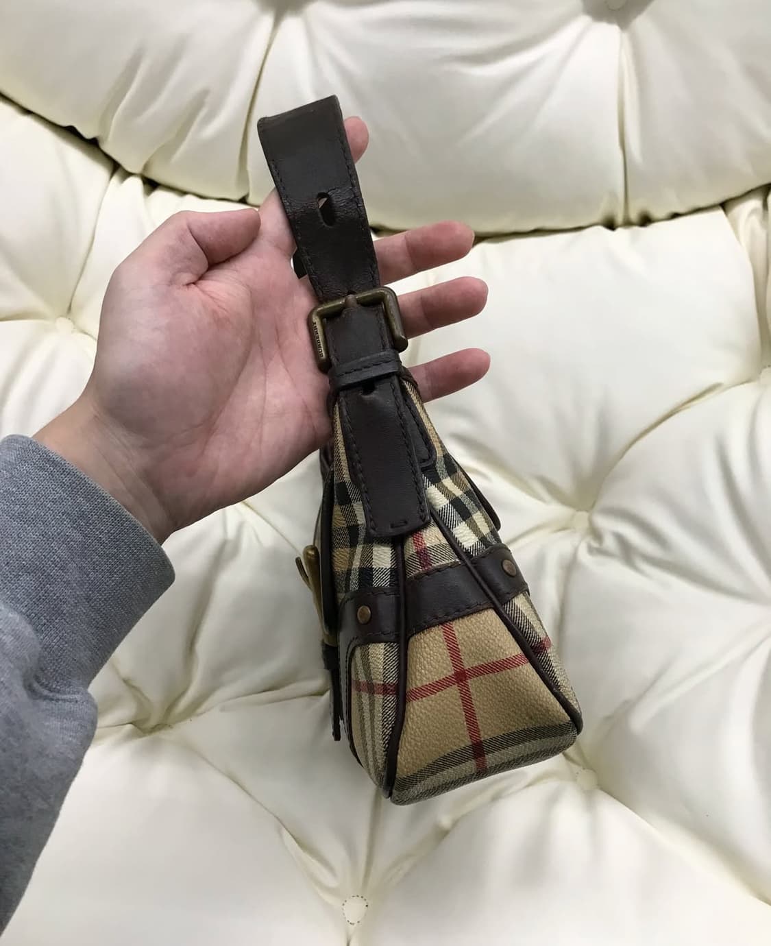 버버리 노바체크 버클 숄더백 가방 상품이미지3