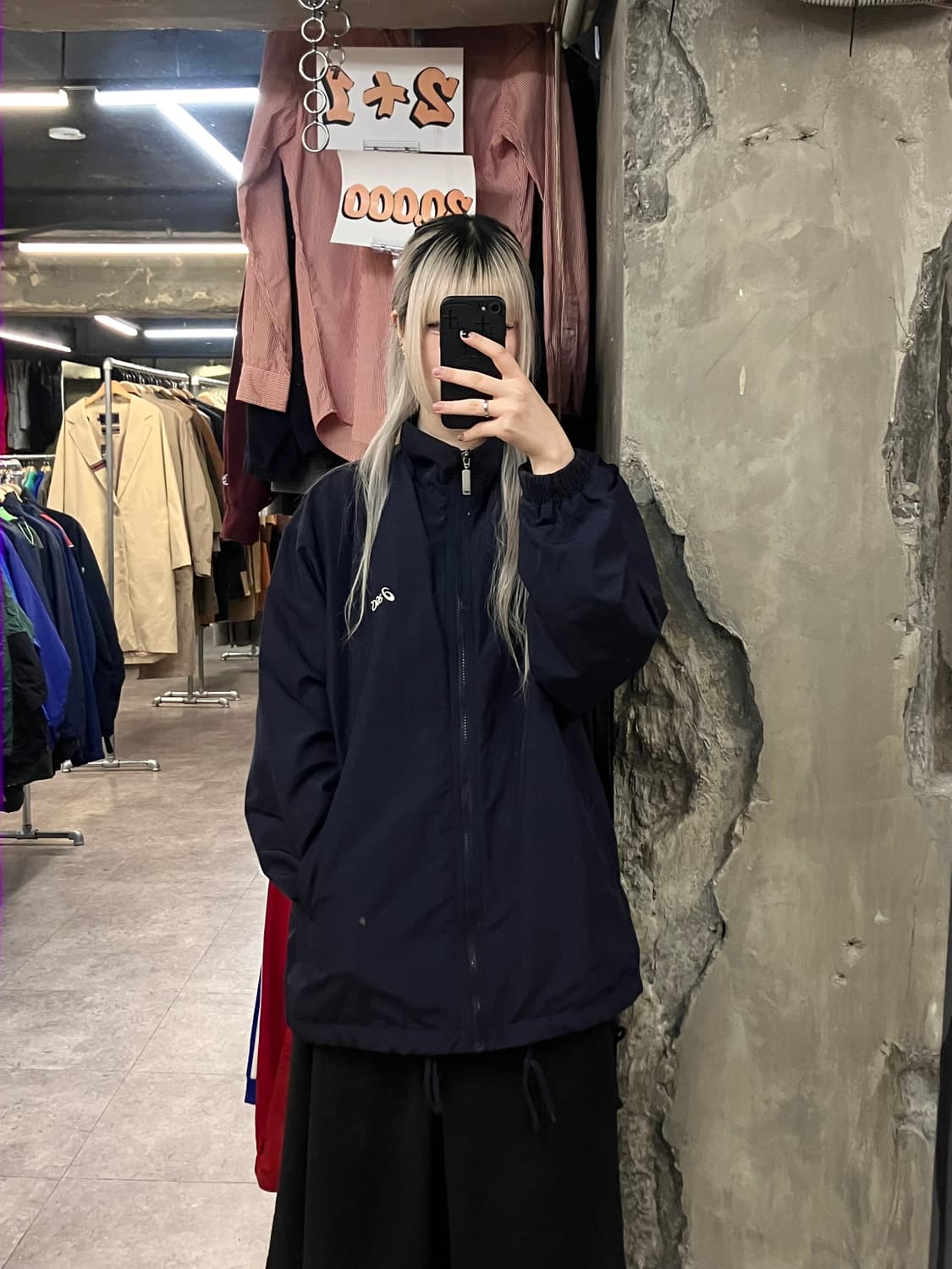 아식스 바람막이 블랙 105 #csz3171 상품이미지2