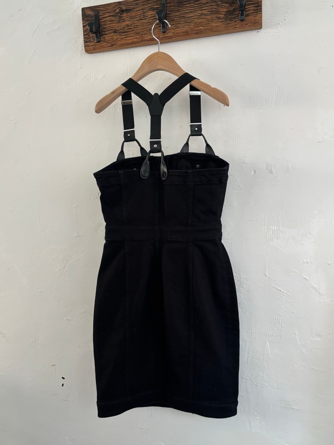 Moschino 모스키노 쿠튀르 블랙 서스펜더 원피스 상품이미지3
