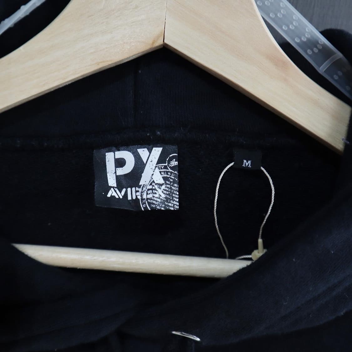 아비렉스 블랙 스웻후디 상품이미지6