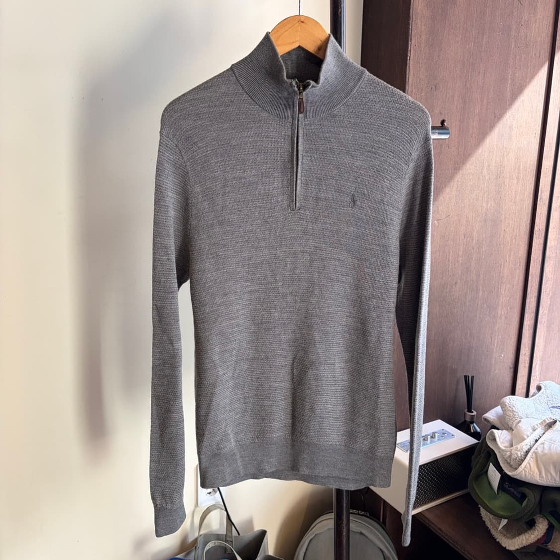 15285 - 폴로 랄프로렌 그레이 반집업 니트 (피마 코튼) 상품이미지2