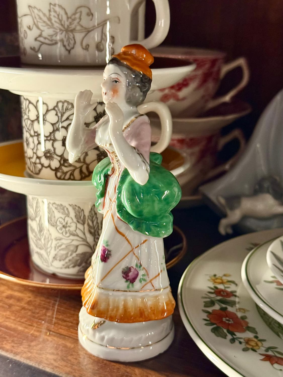 일본 빈티지 도자기 인형 장식 소품 피겨린 상품이미지3