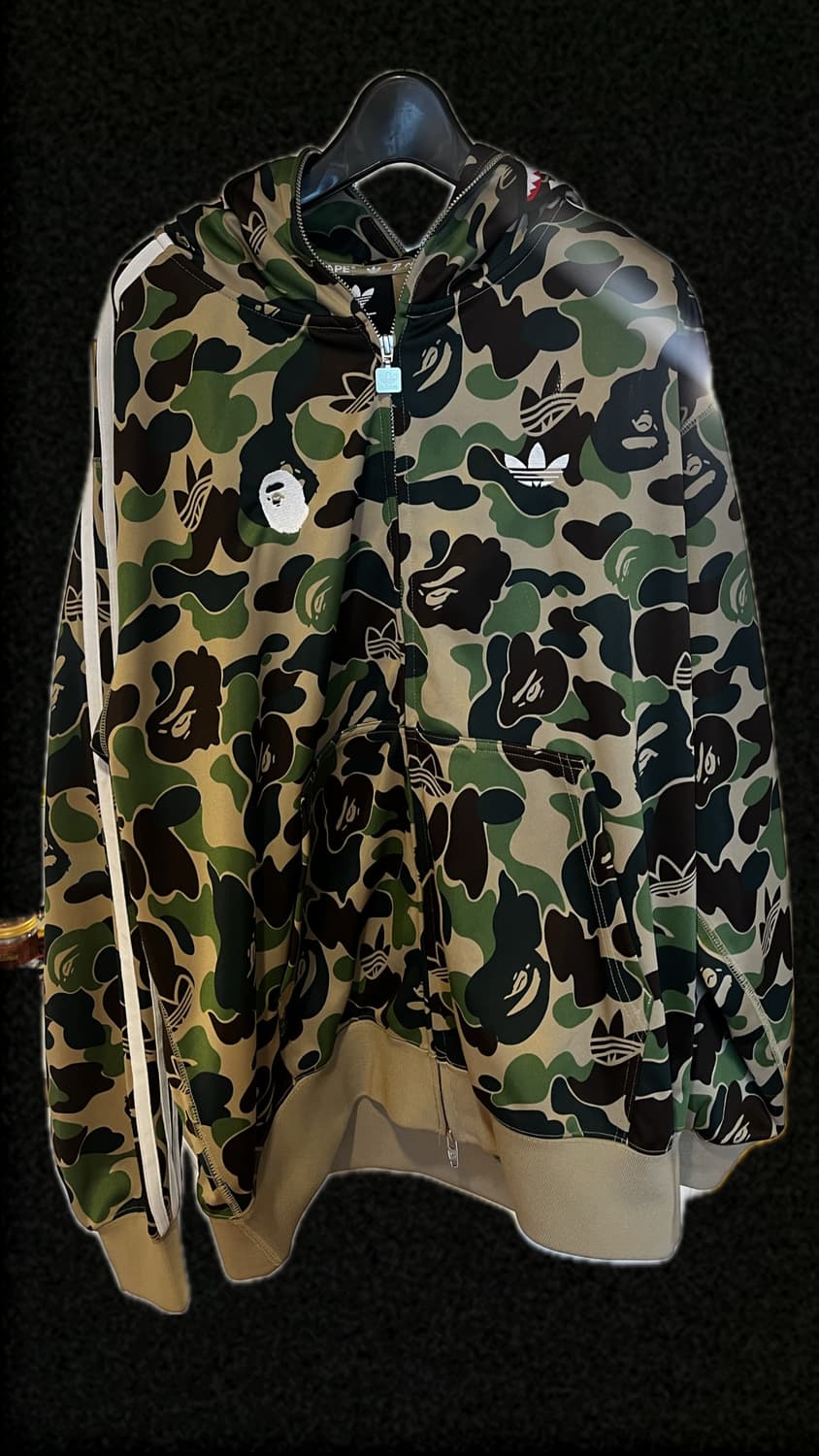 베이프 아디다스 후드집업 상품이미지1