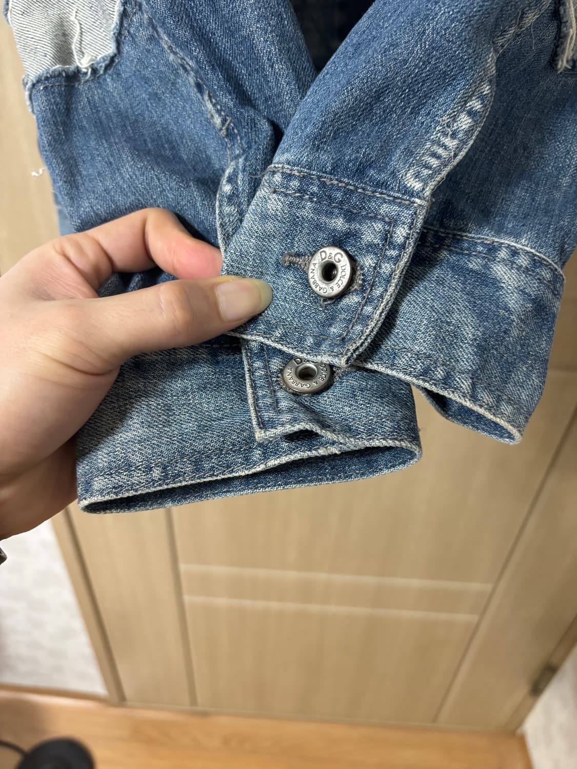 돌체앤가바나 데님 자켓 데미지 워싱 상품이미지7