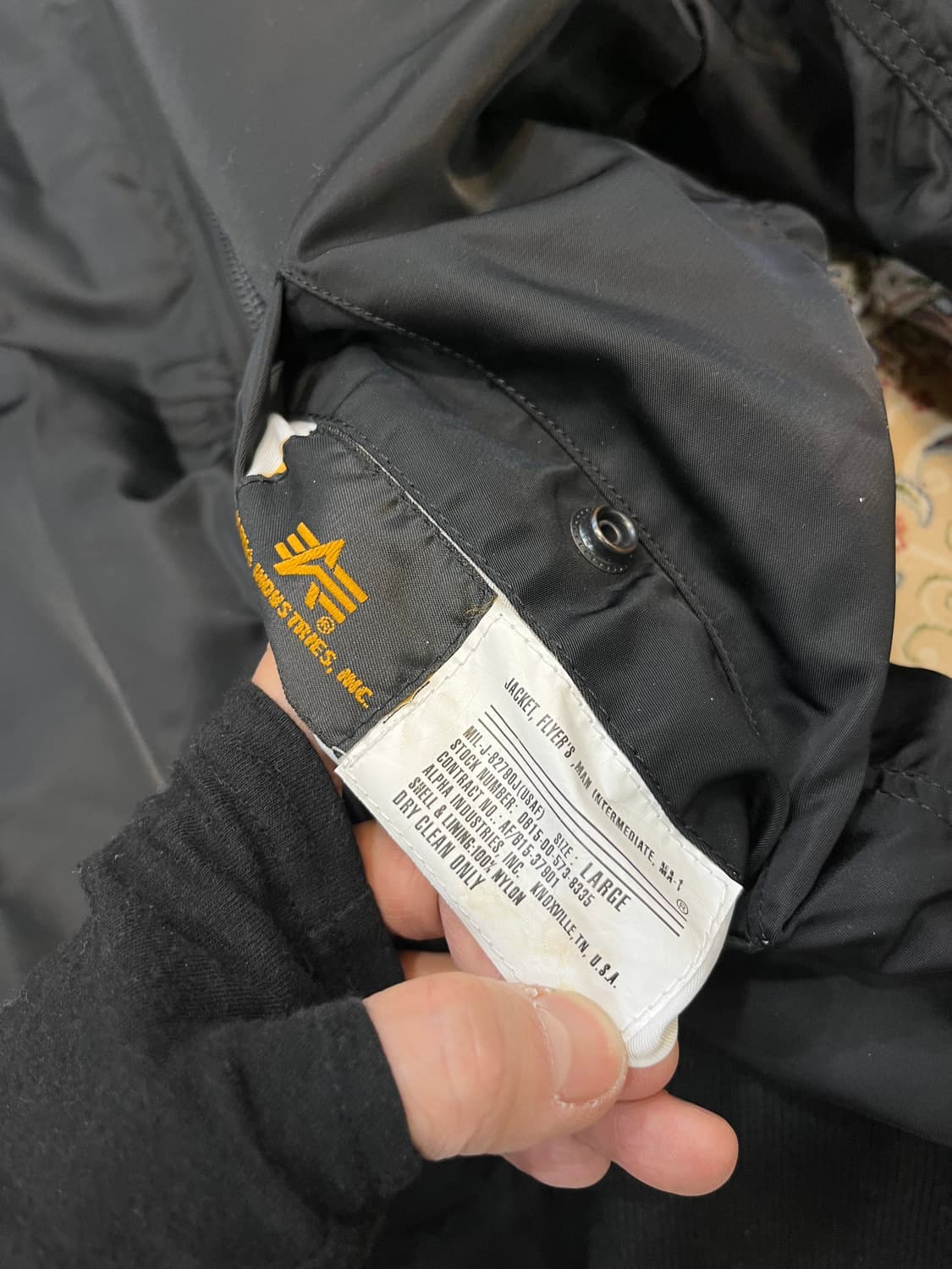 알파 X 앨솔리타리오 MA-1 플라이트 자켓 상품이미지7