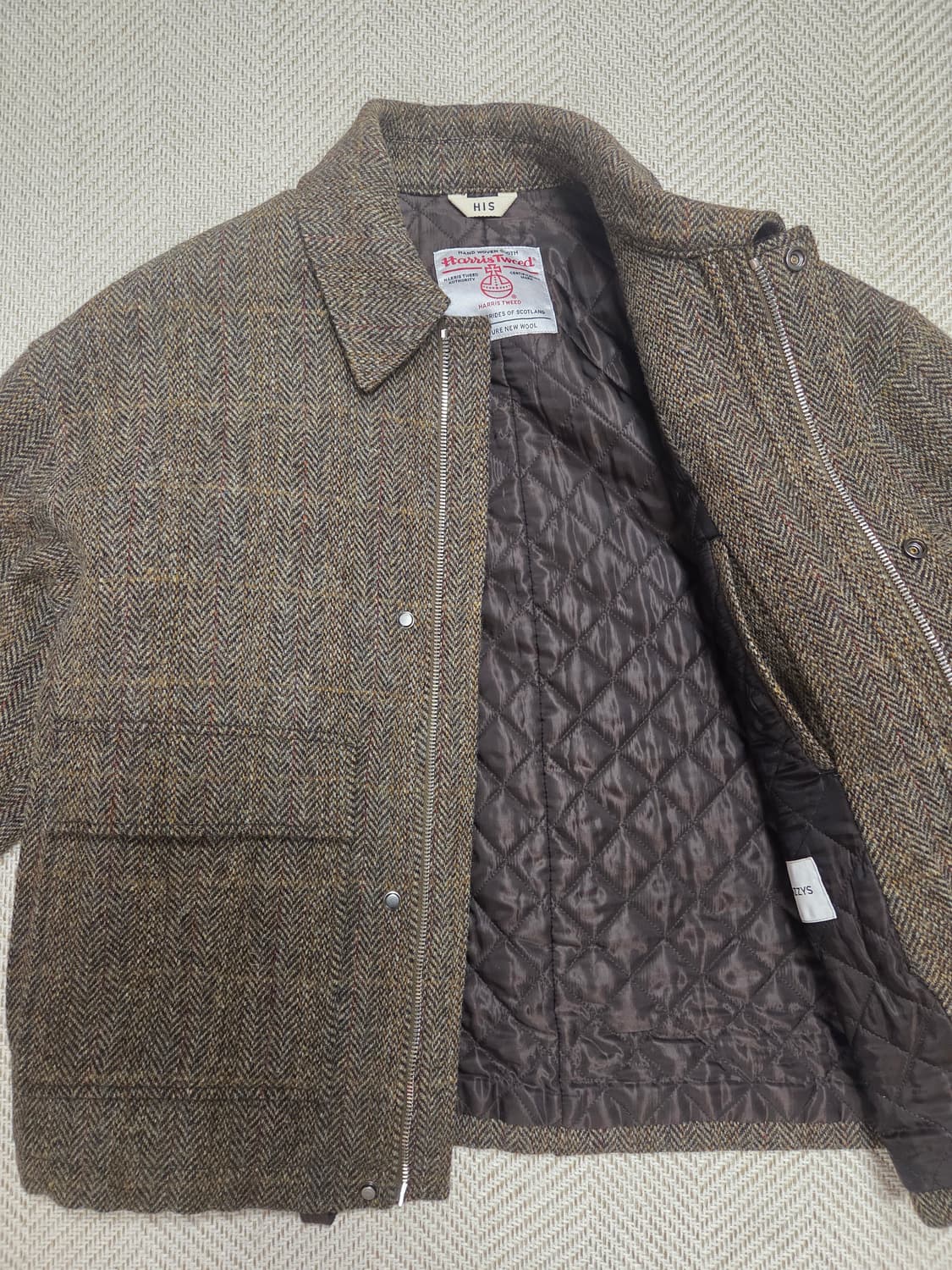 헤지스 해리스트위드 헤링본 자켓 상품이미지2
