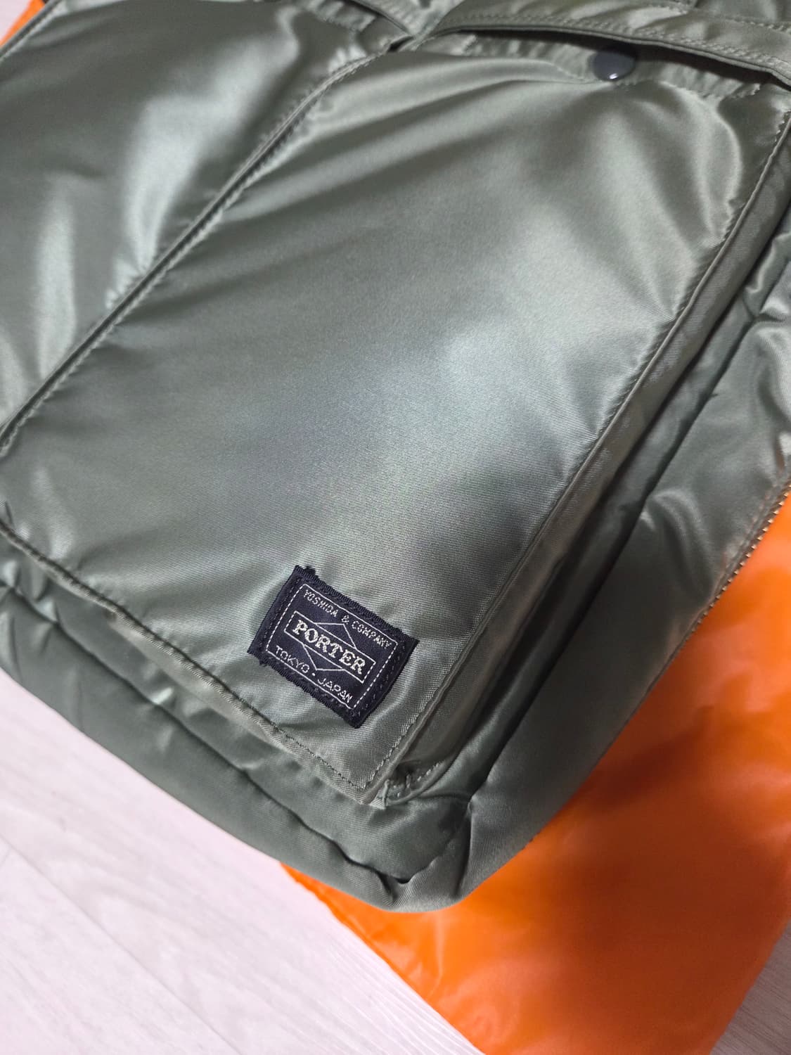 신형 포터 탱커 투웨이 토트백 세이지그린 상품이미지6