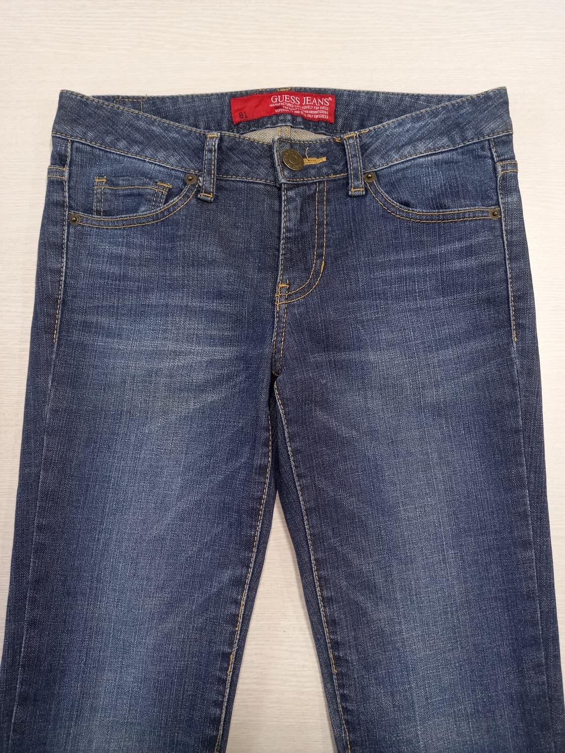 26 GUESS Kor 골반 워싱 스판 슬림일자진 26-610 상품이미지3